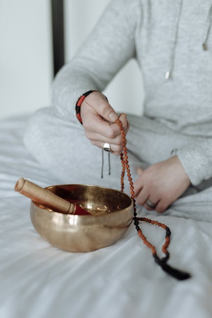 Close-up of a person in a calm meditative state.